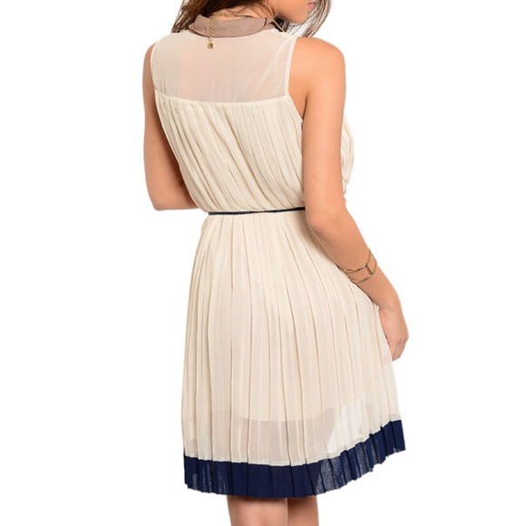 5🌟🎉HP🎉Gorgeous Sleeveless Pleated Dress - Picture 3 of 7